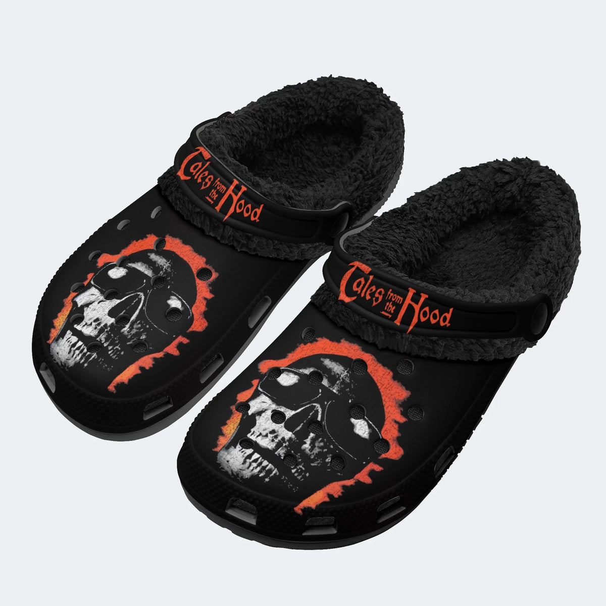 Unisex Horror Print- Fur Lined Slippers