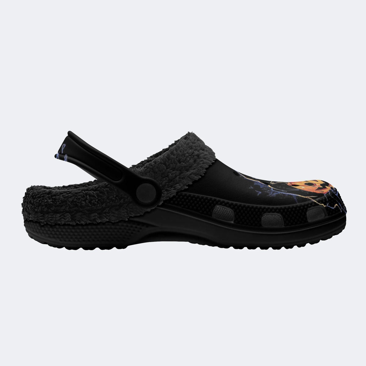 Halloween Scream Ghost - Fur Lined Slippers/Sandals