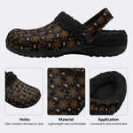 Spiderweb Gothic - Fur Lined Slippers/Sandals