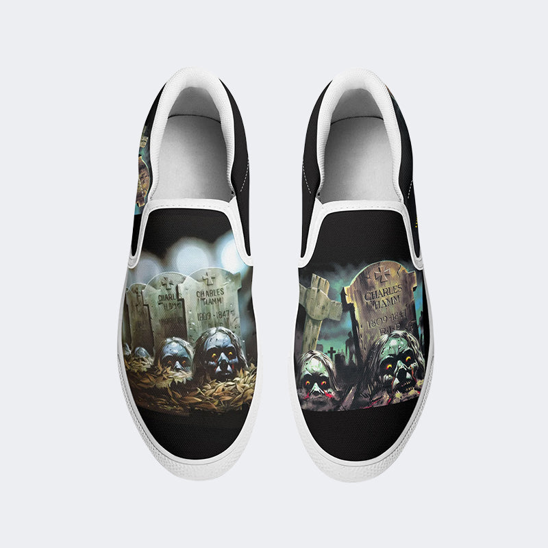 Horror Retro City Unisex - Slip On Shoes