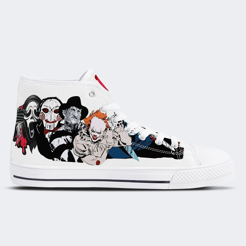 Horror Movie Vintage Graphic - High Top Canvas