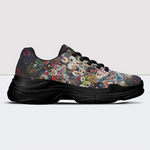Classic Skull Print Chunky Sneakers