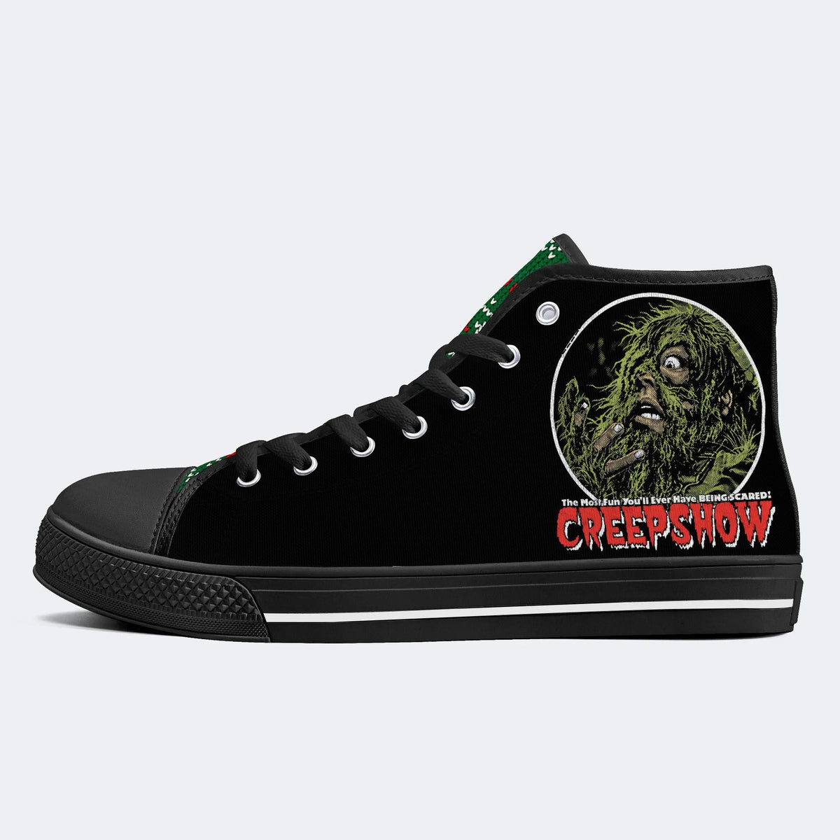 Horror Movie Vintage Print - High Top Canvas
