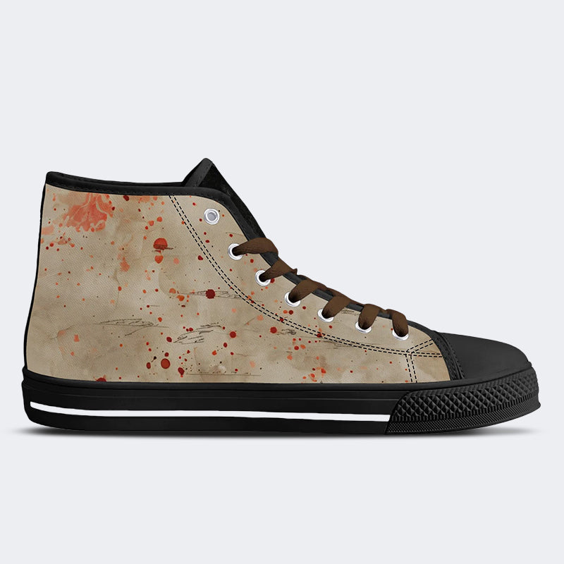 Unisex Horror-Druck - High Top Canvas