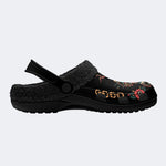 Vintage snake and tiger print - Fur Lined Slippers/Sandals