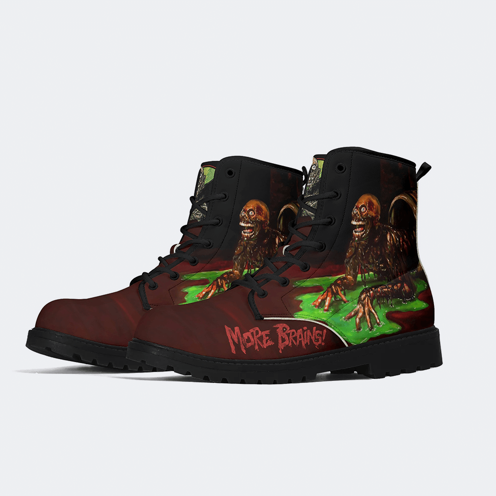 Unisex More Brains Print - Boots