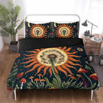 Mystic Floral Boho Print - Three Piece Bedding Set