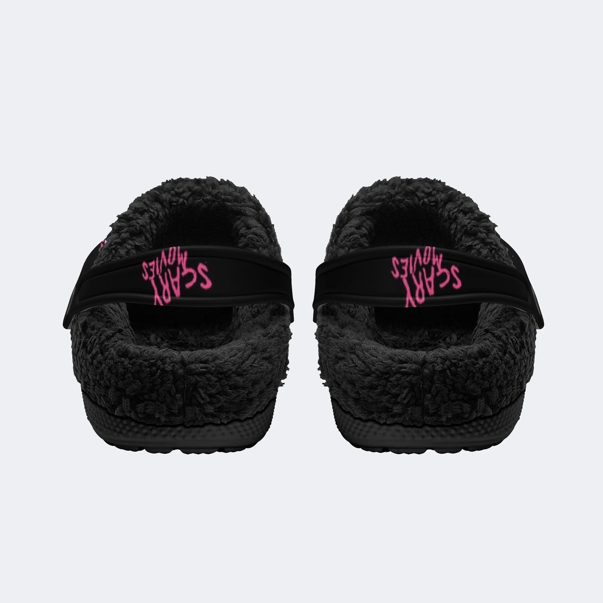 Pink Ghostface Horror - Fur Lined Slippers/Sandals