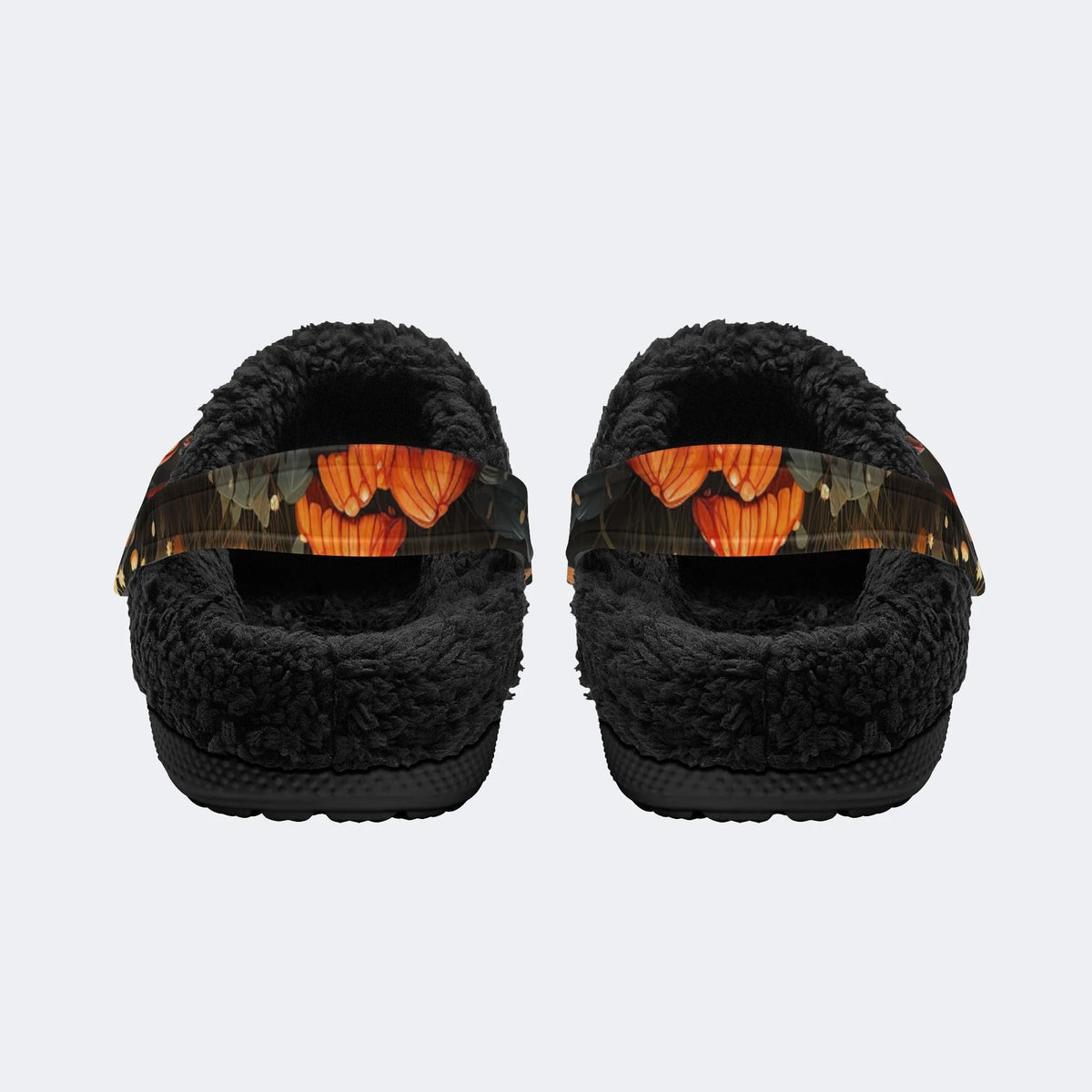 Magic Mushrooms Print - Fur Lined Slippers/Sandals