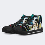 Horror Movie Vintage Graphic Print - High Top Canvas