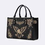 Golden Eagle Print - Leather Handbag