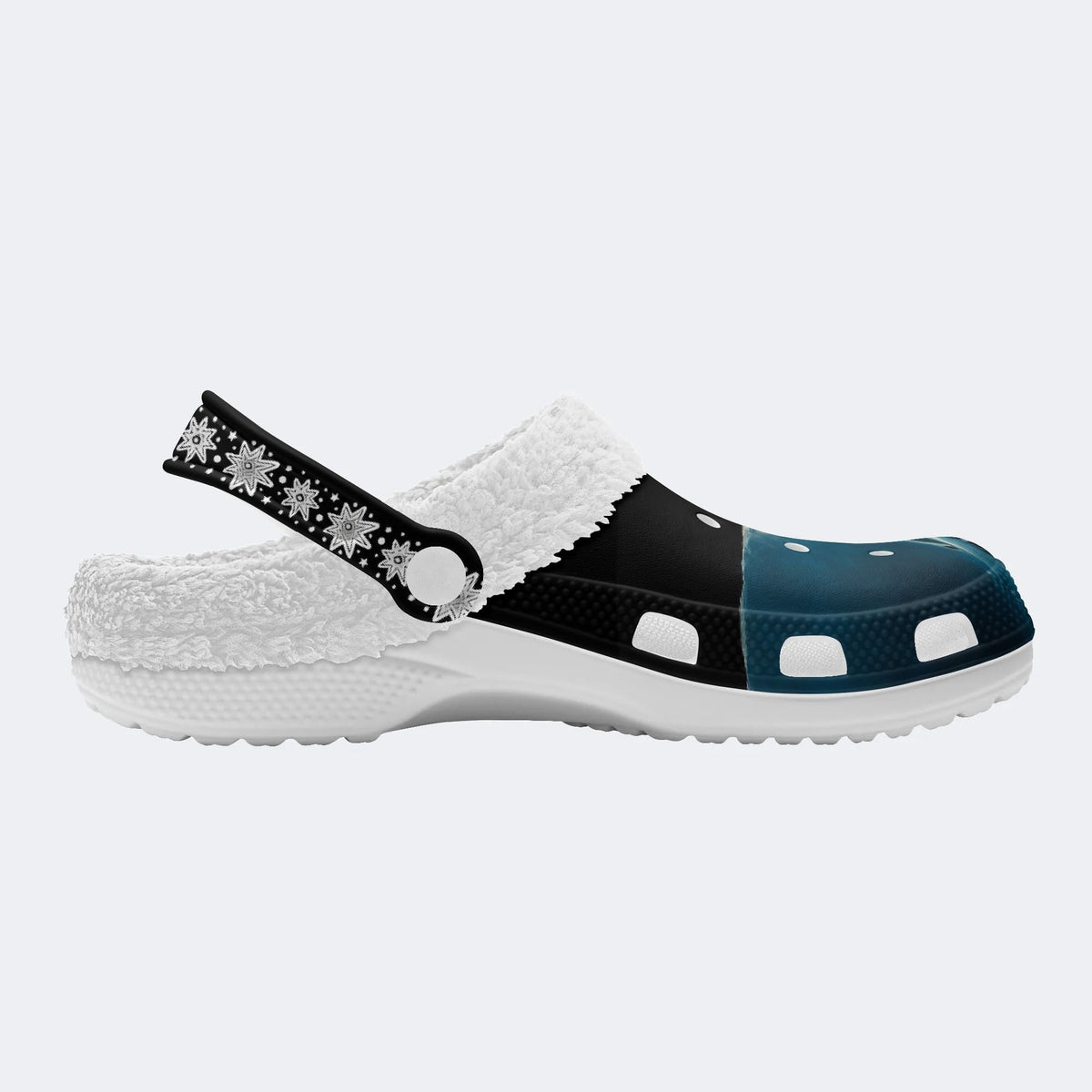 Shark And Skull - Fur Lined Slippers/Sandals