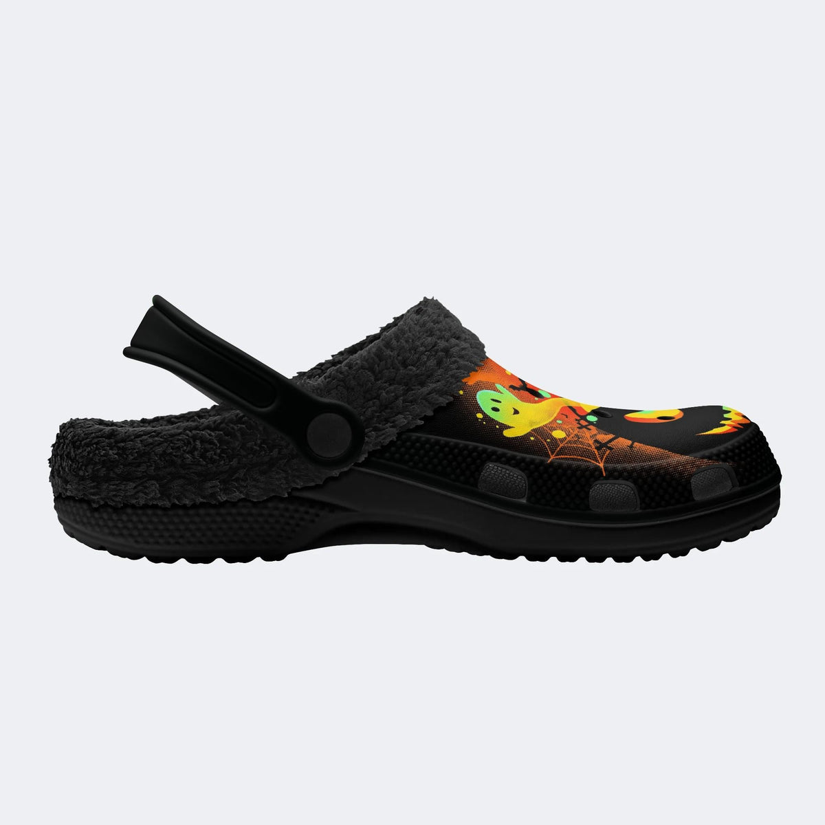 Creepy Ghost Jacko - Fur Lined Slippers/Sandals