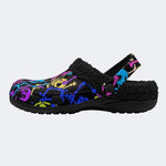 Punk Skeleton - Fur Lined Slippers/Sandals