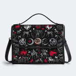 Fantastic Beasts Print - Leather Satchel Bag