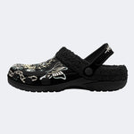 Classic Trust No One Snake Print - Fur Lined Slippers/Sandals