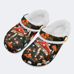 Magic Mushrooms Print - Fur Lined Slippers/Sandals