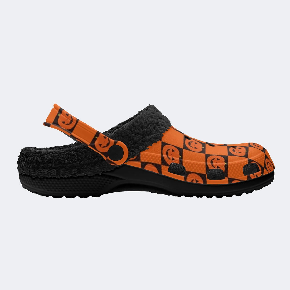 Gothic Jack Lantern - Fur Lined Slippers/Sandals