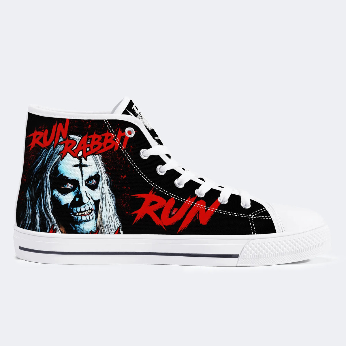 Horror Rabbit Run Print - High Top Canvas