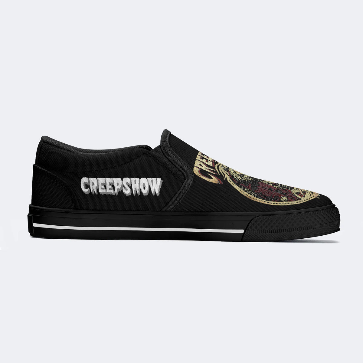 Horror Movie Vintage Graphic Printed- Slip On Shoes