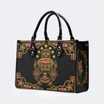 Old School Devil's Eye Print - Leather Handbag