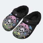 Mushroom Skull - Fur Lined Slippers/Sandals