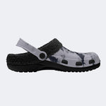 Unisex Ink Print - Fur Lined Slippers/Sandals