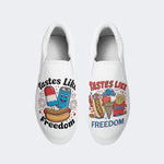 Unisex Food Print - Slip On Shoes