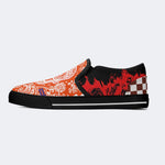 Day of the Dead Pattern - Slip On Shoes