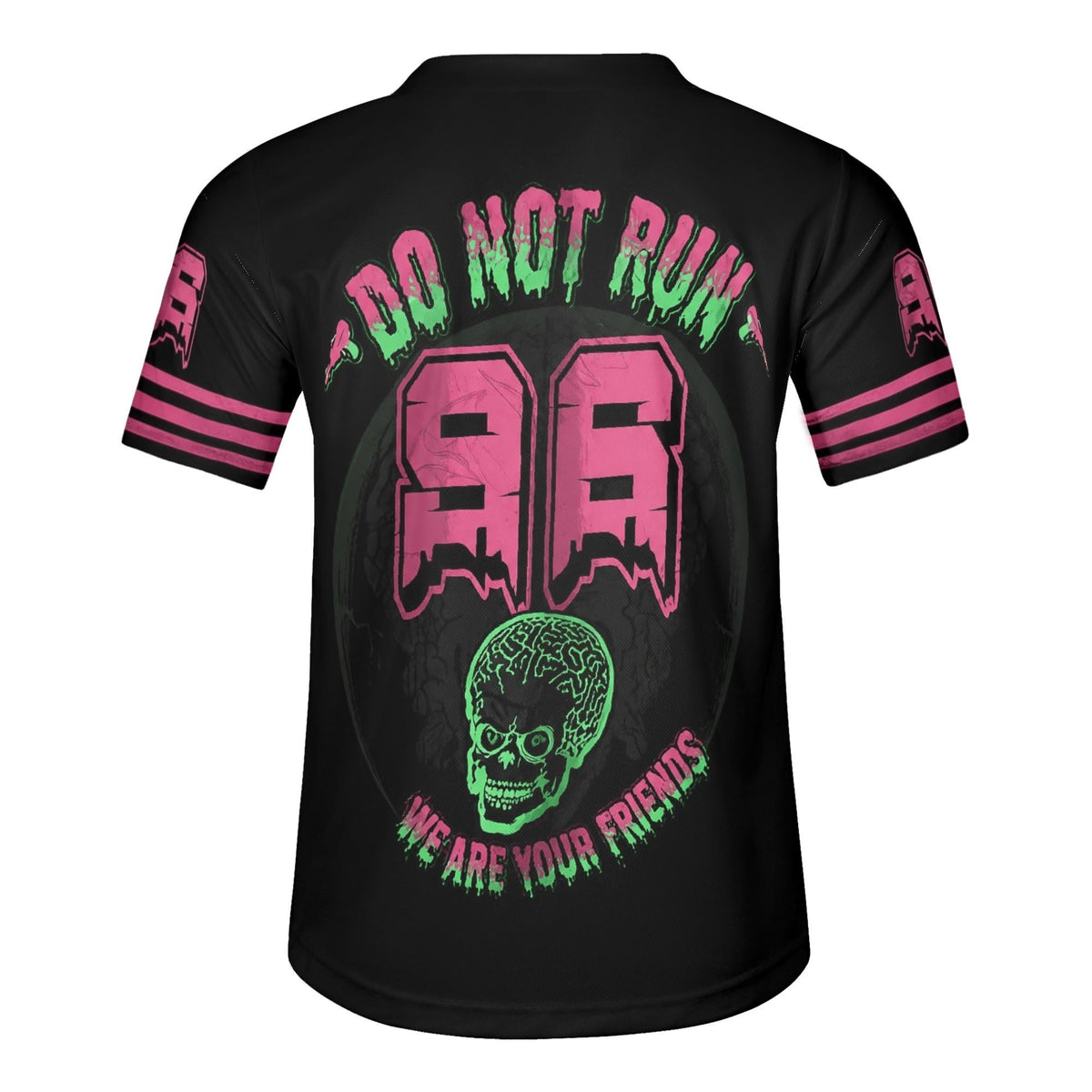 Mars Alien Invader - Men's Short Sleeve Baseball Jersey