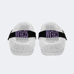Gothic Scream Ghostface Knife Purple Smoke - Fur Lined Slippers/Sandals