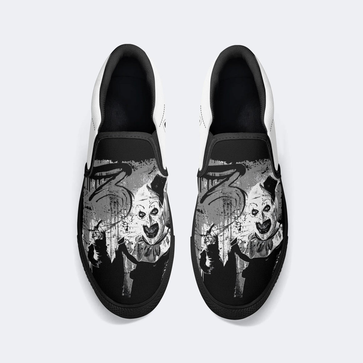 Unisex Horror Print- Slip On Shoes