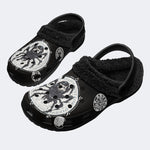 Spider Vintage Print - Fur Lined Slippers/Sandals