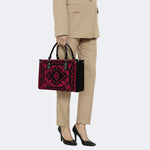 Red Eagle Totem - Leather Handbag