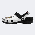 Wild Letter Graffiti - Fur Lined Slippers/Sandals