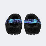 Neon Tentacle Monster - Fur Lined Slippers/Sandals