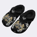 Grunge Skull Skull - Fur Lined Slippers/Sandals