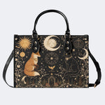 Celestial Fox Cat Print Handbag Factory Direct Sales