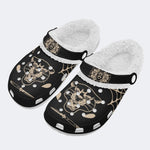 Unisex Tiger Print - Fur Lined Slippers/Sandals