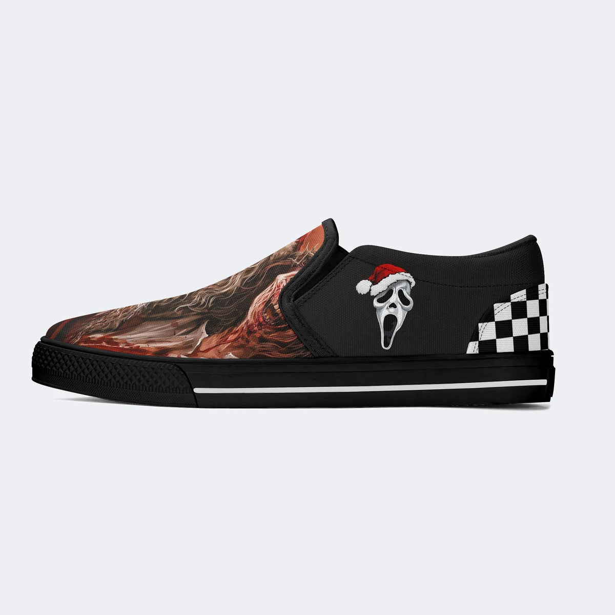 Christmas Terrifier Print - Slip On Shoes