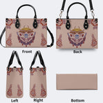 Death Moth Gradient Print - Leather Handbag