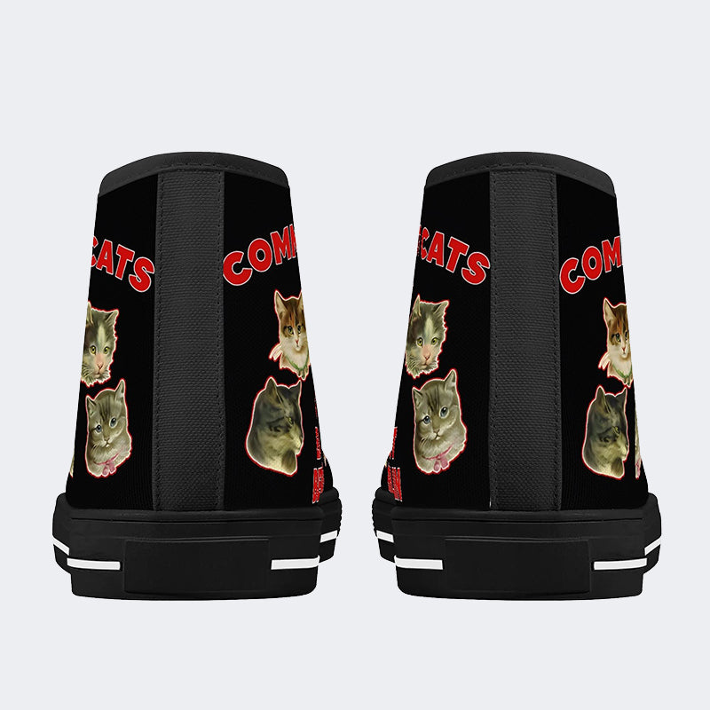 Communist Cats Of East Berlin Unisex - High Top Canvas