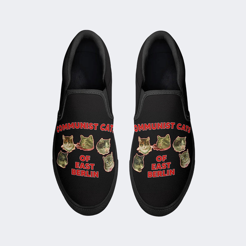 Communist Cats Of East Berlin Unisex - Slip On Shoes