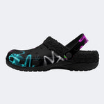 Xray Frog Bones - Fur Lined Slippers/Sandals