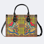 Retro Check Tiger - Leather Handbag