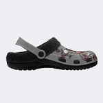 Horror Sword Snake Print - Fur Lined Slippers/Sandals