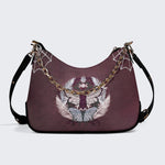 Trivia Moth Print - Leather Crossbody Bag