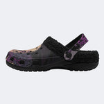 Purple Smoke Skull - Fur Lined Slippers/Sandals