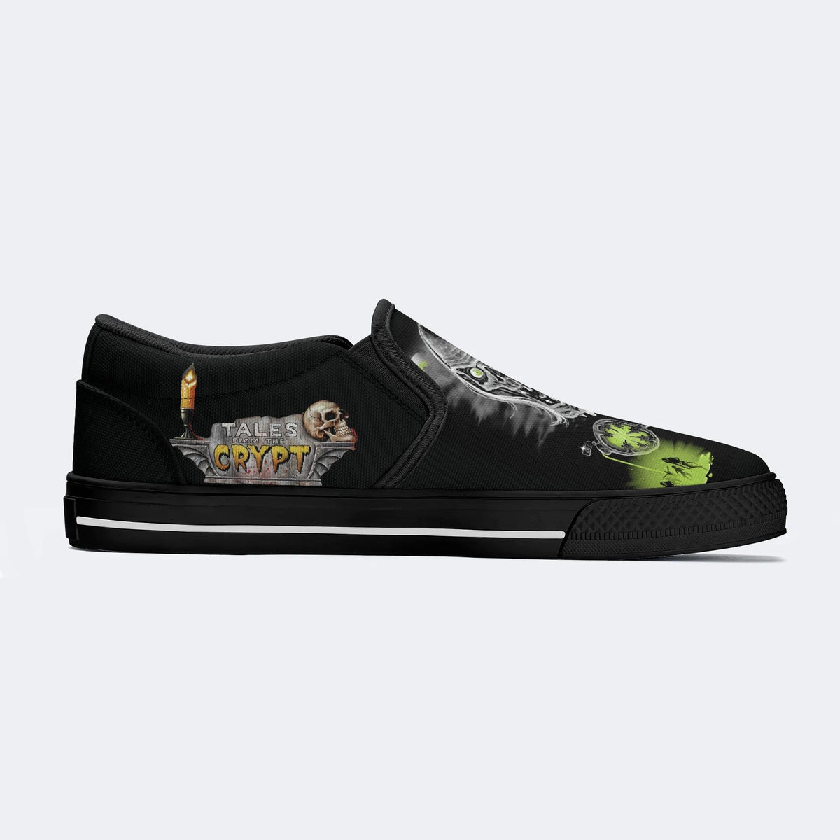 Chaussures à enfiler unisexes Tales Crypt Zombie Art Print 