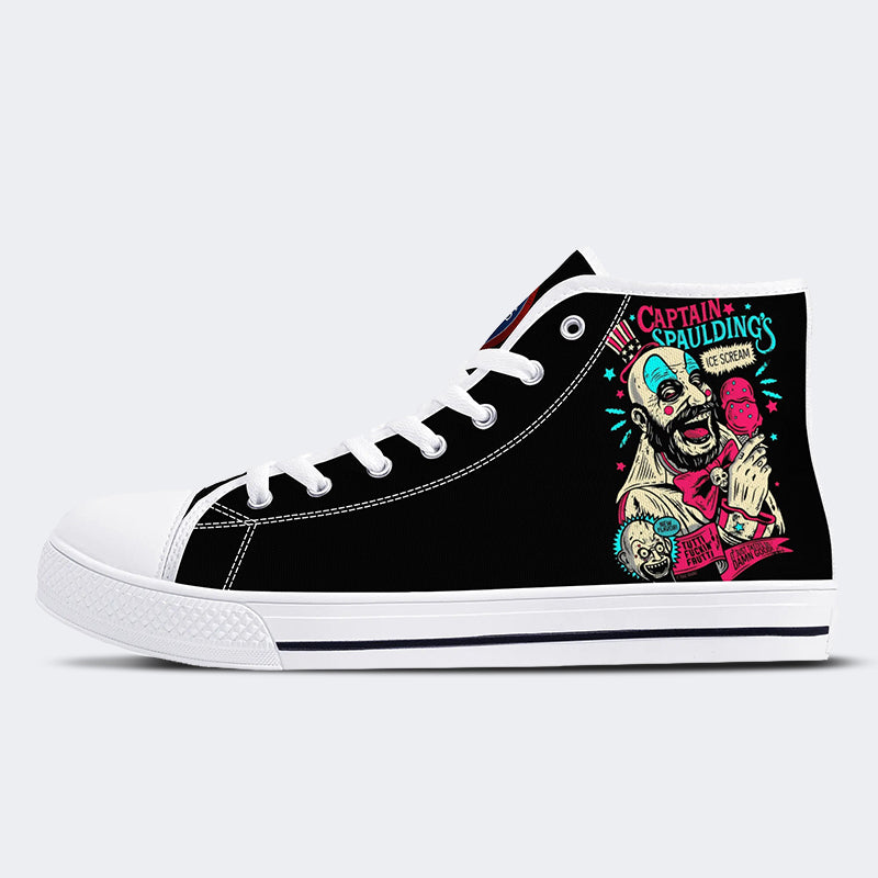 Horror Print - High Top Canvas